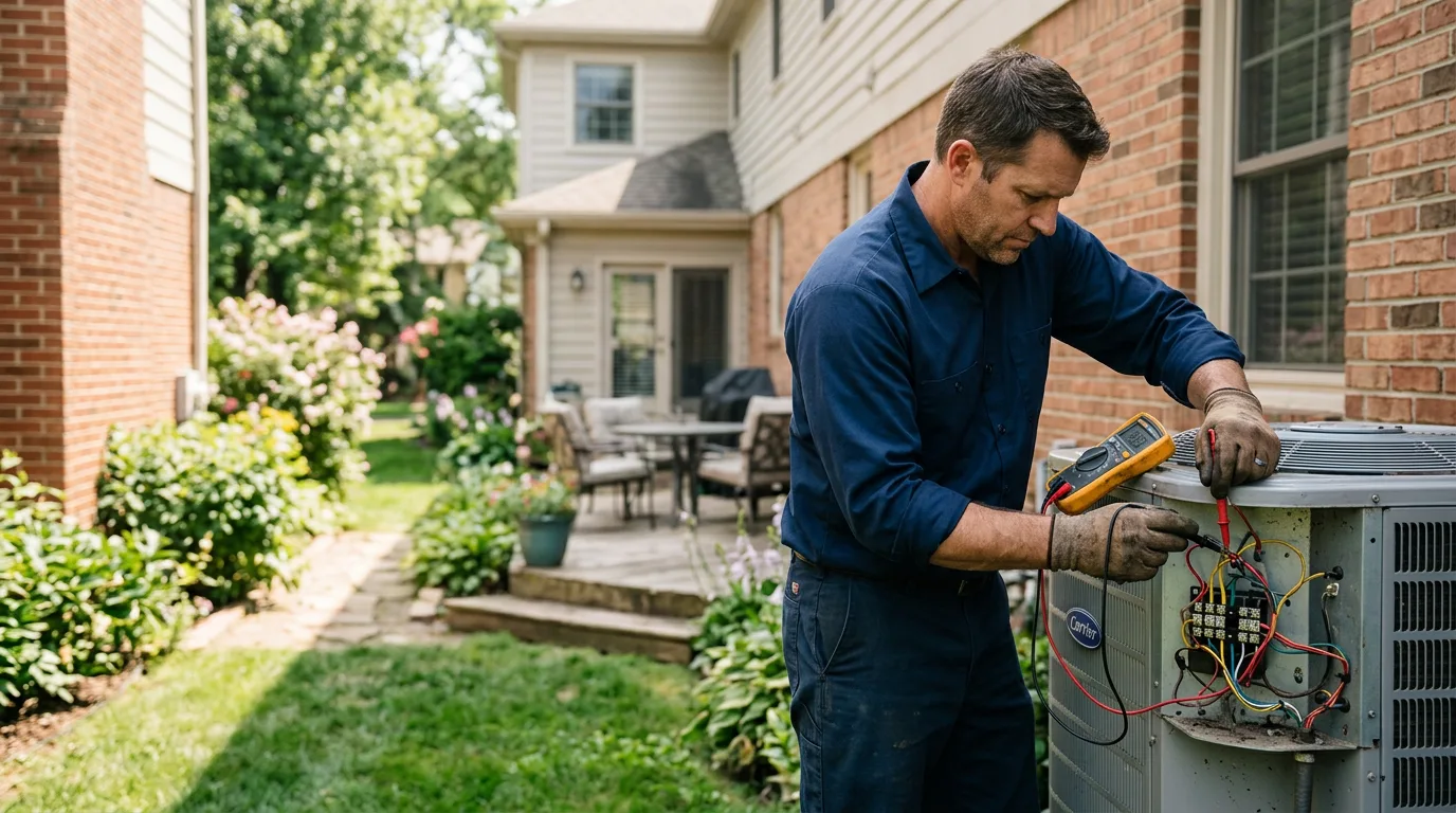 HVAC technician working near Glenford, NY